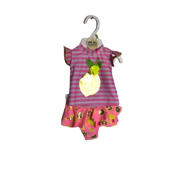 NWT Infant Girls 2 Piece Rashguard Set - Picture 15 of 16